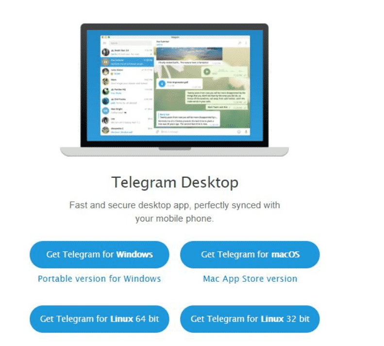打开 Telegram 网站，这里是官方網站链接：电腦电報安装